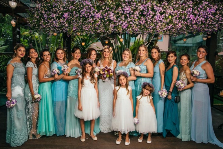 Madrinhas de Casamento - Azul Tiffany