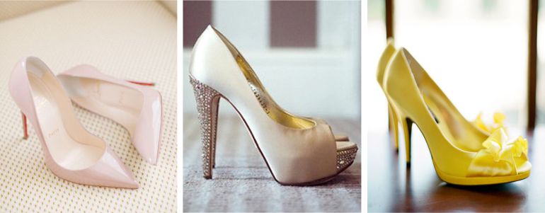Sapatos para Buquê de noiva amarelo