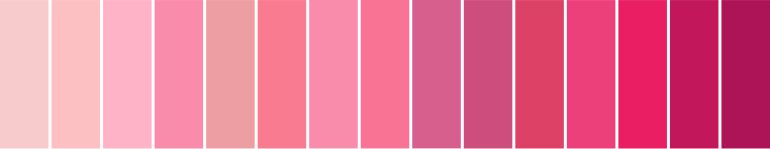 Paleta para madrinhas em rosa