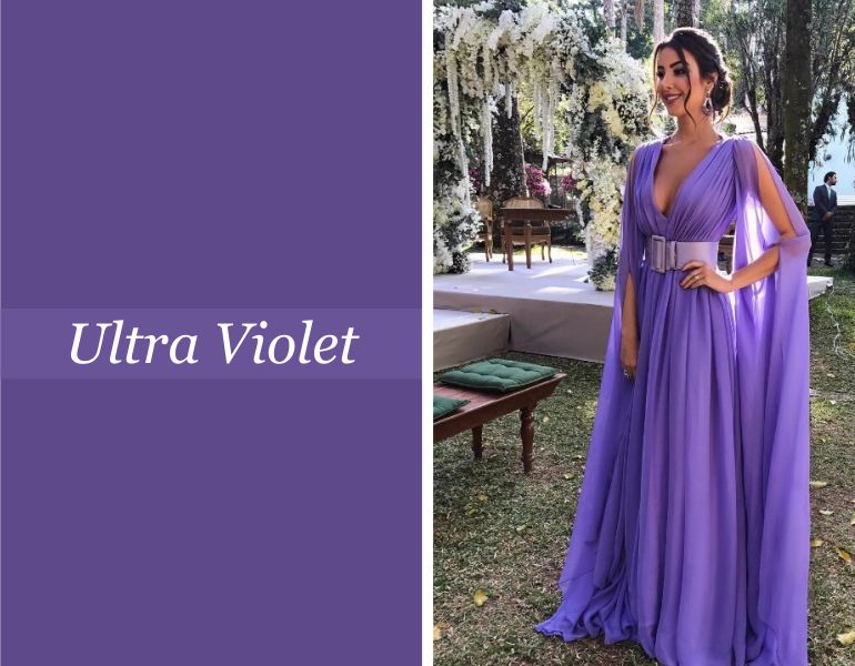 Tendências para vestidos de festa: Ultra Violet