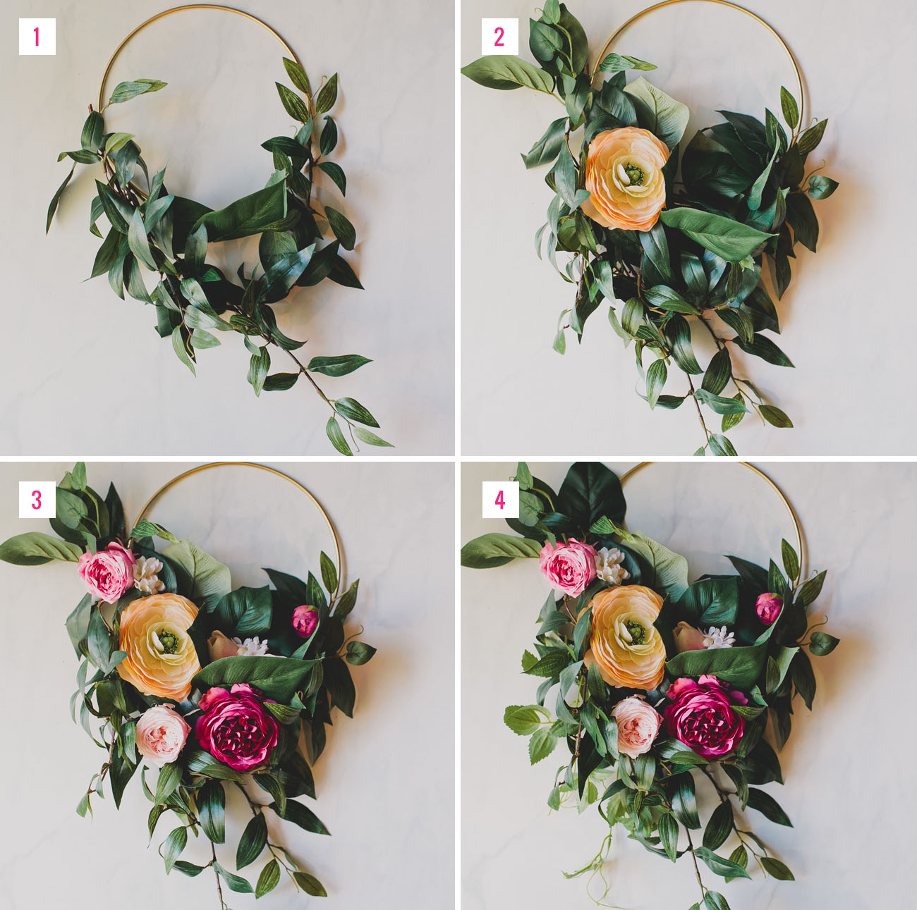 DIY Hoop Bouquet