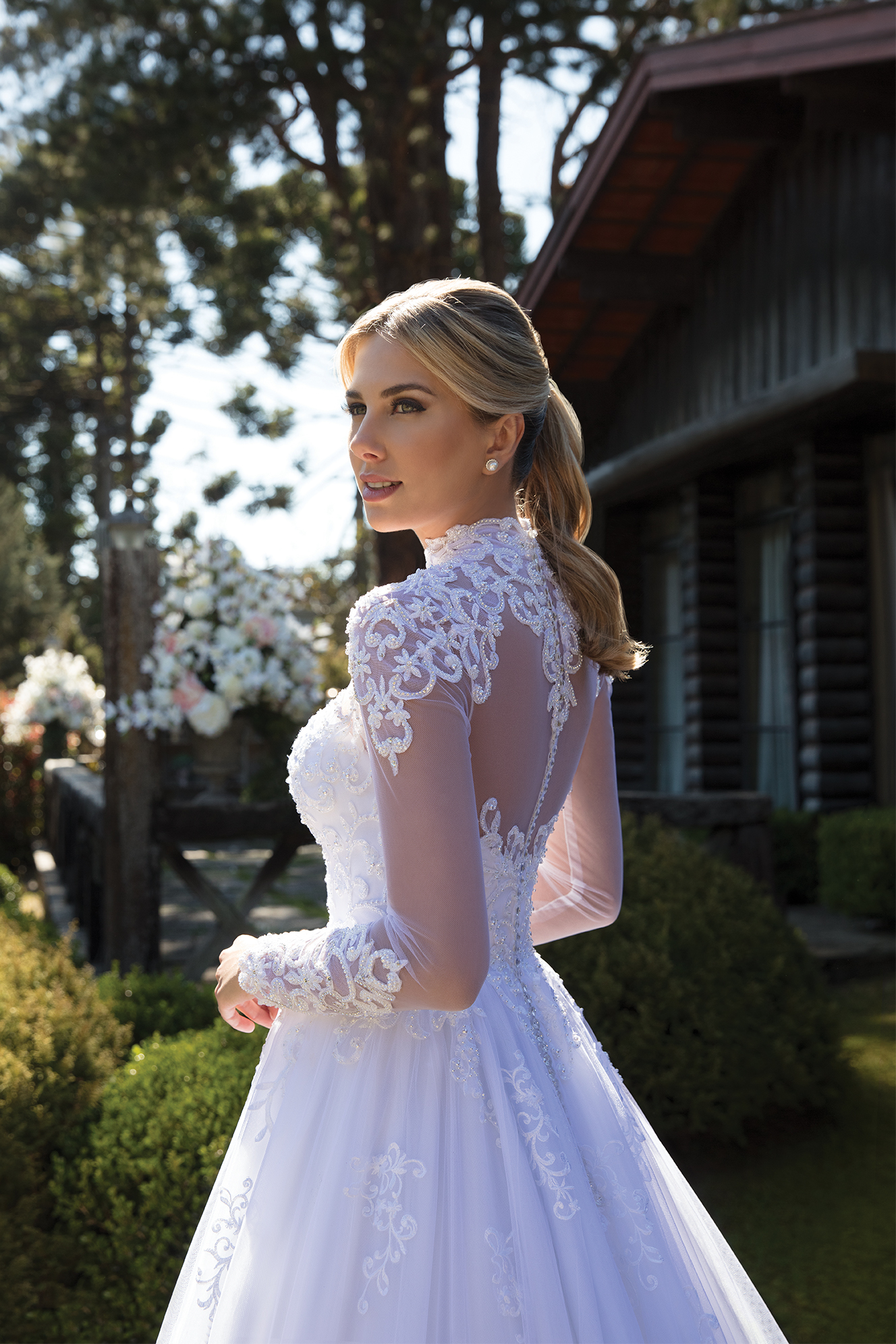 Inspirações para vestidos de noiva - Modelo Girassol