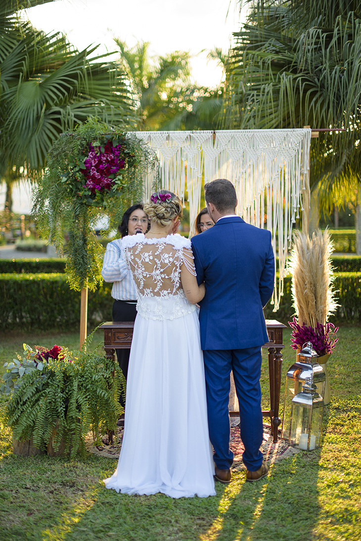 Macramê na decoração de casamento | Foto Cadeira Amarela