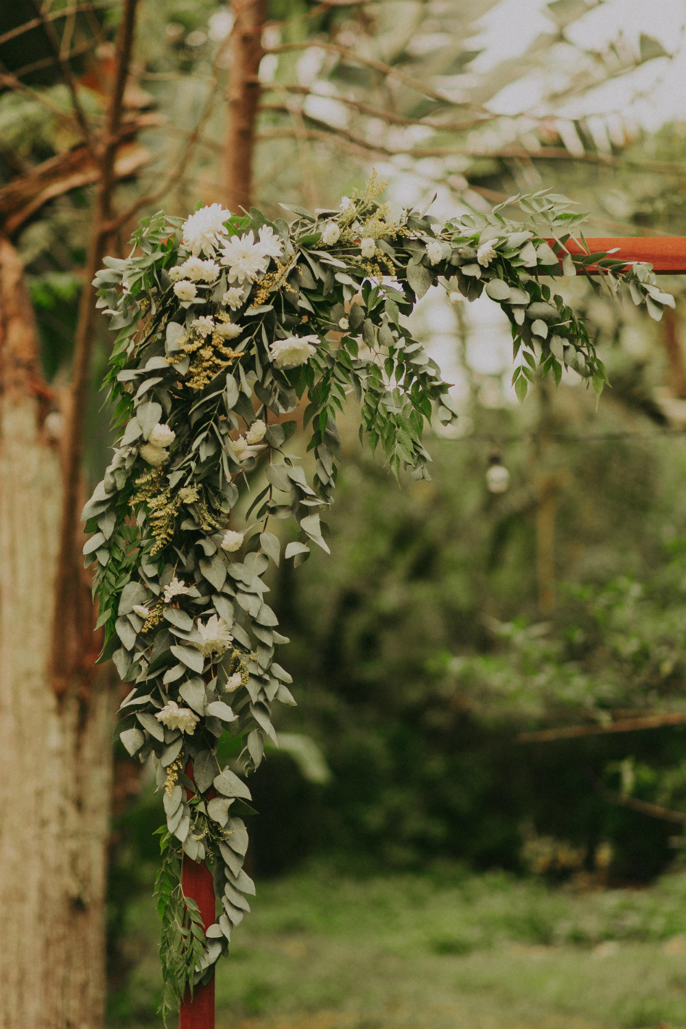 Decoração de casamento com eucalipto